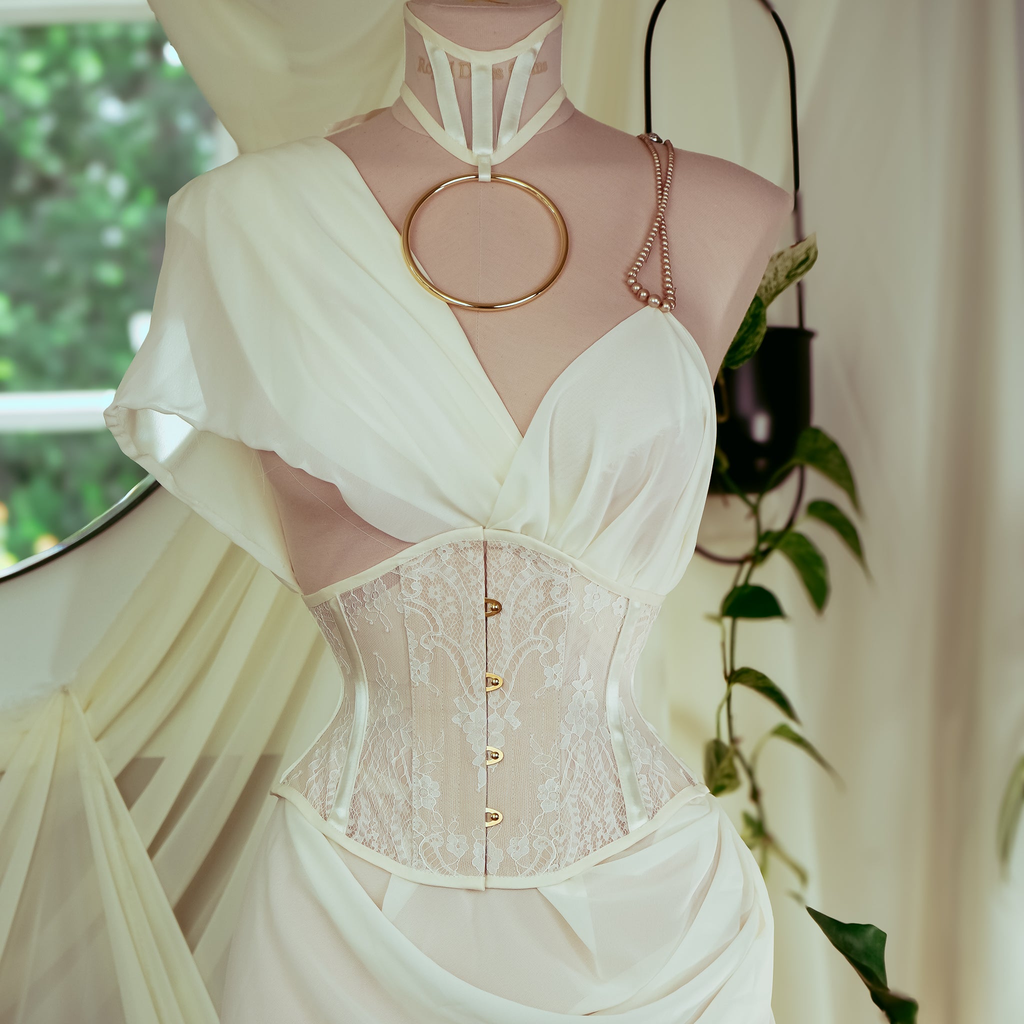 Wacpie Aneira Lace Waspie – Orchid Corsetry