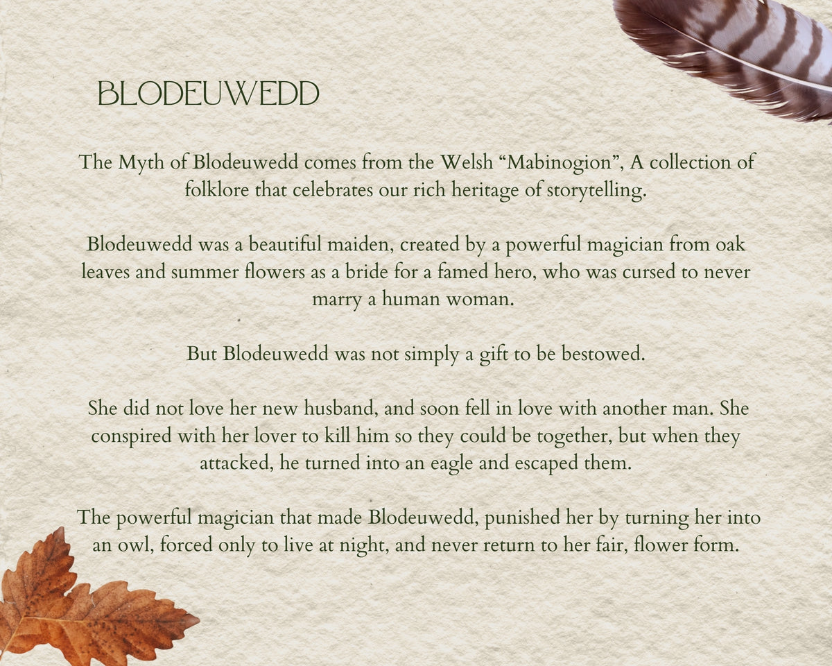 "Laced In Lore" Bespoke Commissions: Blodeuwedd