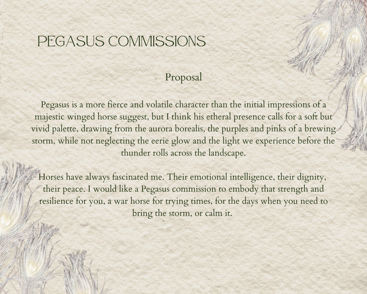 "Laced In Lore" Bespoke Commissions: Pegasus
